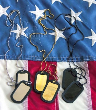 Nieśmiertelnik - Dog tag - US ARMY - replika - bez wybicia