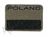 Naszywka - Poland + flaga - polowa