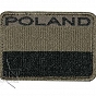 Naszywka - Poland + flaga - polowa