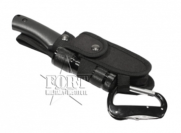 Zestaw taktyczny czarny - nóż, scyzoryk, latarka