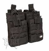 Ładownica M 4/M 16 - poczwórna - otwarta - Molle - czarna