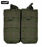 Ładownica  M 4/M 16 - podwójna - otwarta - Molle - zielona - Texar