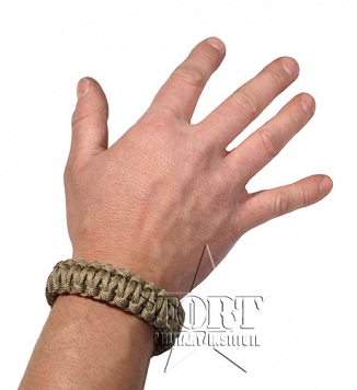Opaska na rękę Paracord - piaskowa