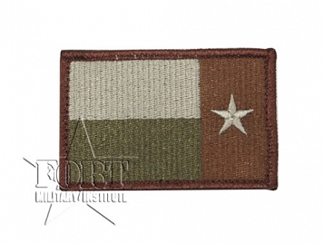 Naszywka - Flaga Texas - coyote - prawa - na rzep