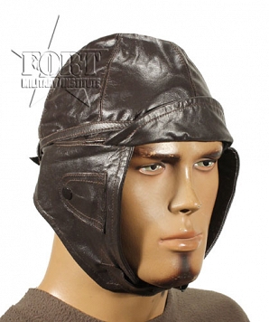 Pilotka - skóra - Cap Flyers - type 1943 - brązowa