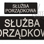 Naszywki Służba Porządkowa - komplet 2 szt. - czarna