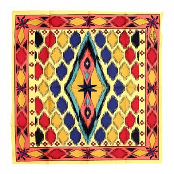Bandana Indian Blanket - żółta