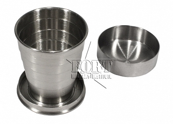 Kieliszek składany, teleskopowy - stalowy