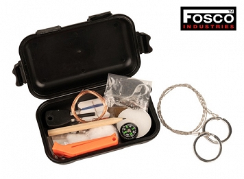 Zestaw Surwiwalowy - Survival Kit - czarny - Fosco