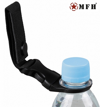 Wieszak - uchwyt na butelkę PET - czarny