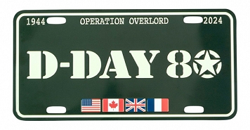 Tablica rejestracyjna - D-Day 80 lat