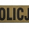 Naszywka Policja - 30 x 9,5 cm - zielona - na rzep