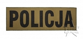 Naszywka Policja - 30 x 9,5 cm - zielona - na rzep