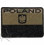 Naszywka - Poland - flaga+godło - polowa, leśna