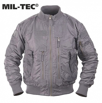 Kurtka lotnicza - US Tactical Flight Jacket - Mil-Tec - szara