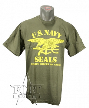 Koszulka - US Navy Seals - oliwkowo-żółta