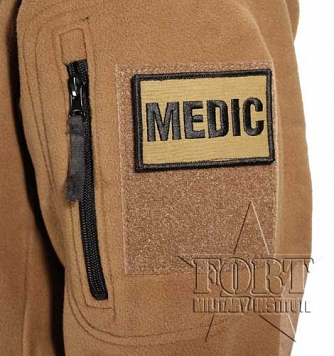 Naszywka Medic - coyote brown - na rzep