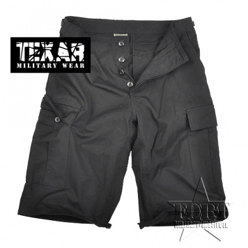 Spodenki BDU czarne - ripstop - Texar