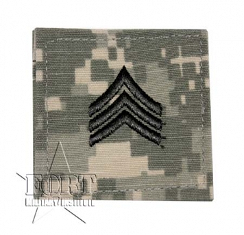 Naszywka UCP ACU - Sergeant (SGT) na rzep