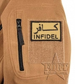 Naszywka Infidel - Niewierny - coyote brown - na rzep