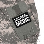 Naszywka Tactical Medic - czarna - na rzep