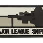 Naszywka 3D - Major League Sniper - czarna