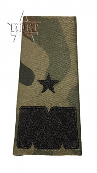 Pagony WP camo - czarne - Generał Brygady