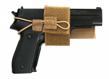 Kabura - uchwyt na pierś - Chest Pistol Holder - coyote