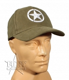 Czapka - Gwiazda US Allied Star - haft - zielona