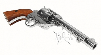 Rewolwer Colt Peacemaker M 1873 - 5½ cala - niklowany - drewno - replika