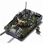 Czołg T-80 BVMS  skala 1:35 - klocki (B1178)