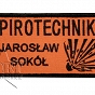 Naszywka - Pirotechnik - imienna - kolor