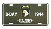 Tablica rejestracyjna - D-Day - 101st Airborne