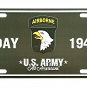 Tablica rejestracyjna - D-Day - 101st Airborne