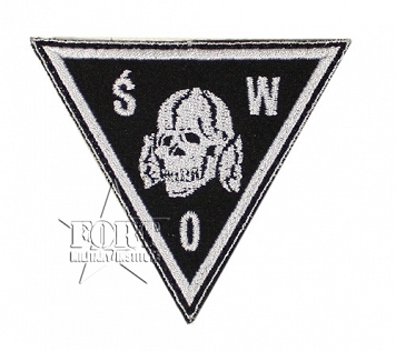 Naszywka SWO - czaszka 2 - czarna
