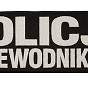 Naszywka - Policja Przewodnik Psa - 30x10 cm - czarna