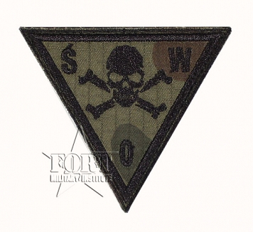 Naszywka SWO - czaszka - WP camo