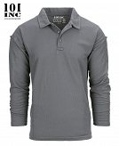 Koszulka Tactical Polo Quick Dry - 101 Inc - szara Wolf Grey - długi rękaw