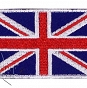 Naszywka - Flaga GB - 8x5cm