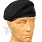Beret holenderski - tłoczony - czarny - używany