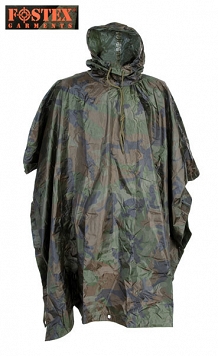 Poncho Ripstop - woodland