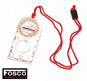 Kompas mapowy - fosforyzujący