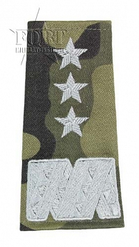 Pagony WP camo - białe - Generał Broni