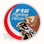 Naszywka F-16 Fighting Falcon - kolor - na rzep