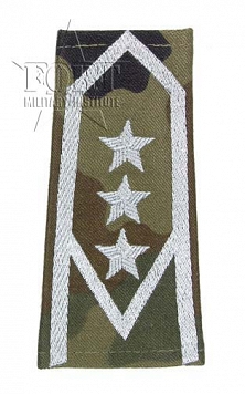 Pagony WP camo - białe - Młodszy Chorąży Sztabowy