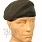 Beret holenderski - tłoczony - oliwkowy - używany