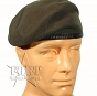 Beret holenderski - tłoczony - oliwkowy - używany