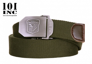 Pasek do spodni Airborne zielony - szer. 3,5 cm