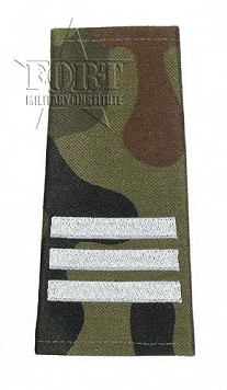 Pagony WP camo - białe - Starszy Kapral