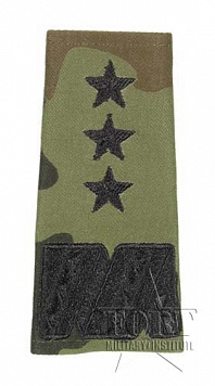 Pagony WP camo - czarne - Generał Broni